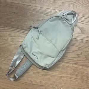 Athleta Gray Sling Bag Modern Design